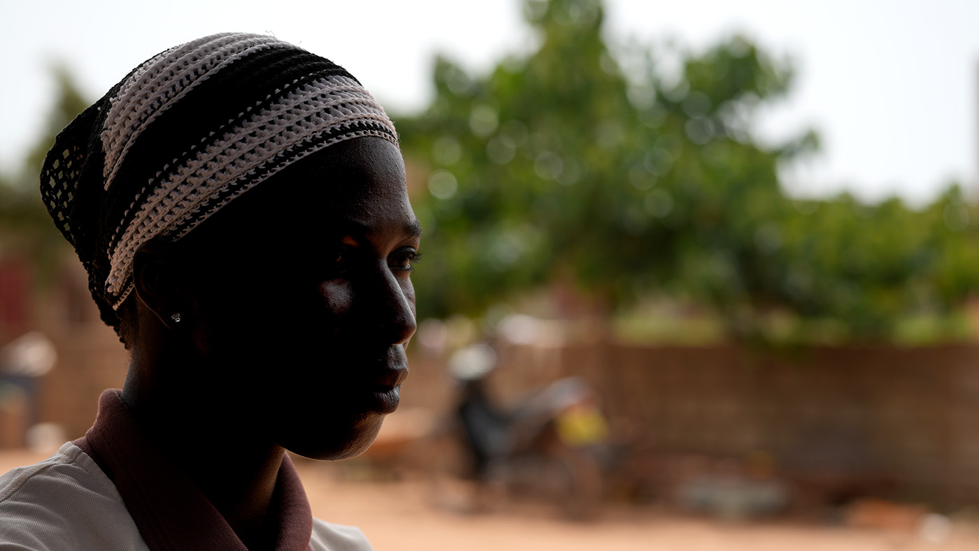 A photo of Fati, a Christian woman from Burkina Faso